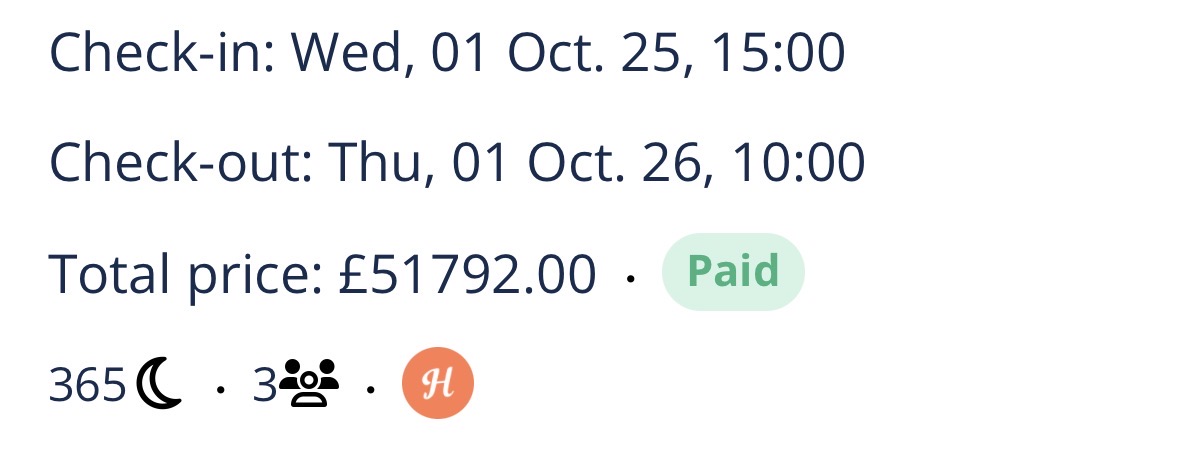 Booking proof 2